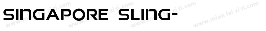 Singapore Sling字体转换